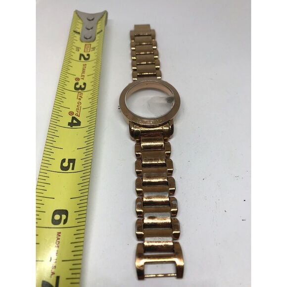 Michael Kors Watch Bracelet Links Case Parts Used Band 19mm Rose Gold Poor T218 - Picture 1 of 6
